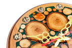 Handmade Wooden Wall Clock with Epoxy Trees, 30 cm - photo 7