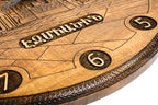 Handmade Wooden Wall Clock with Etchmiadzin Cathedral, 60 cm - photo 6