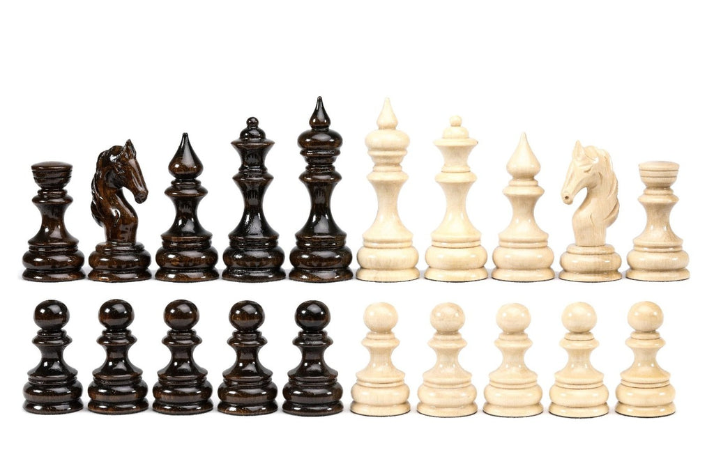Handcrafted Wooden Chess Pieces, Classic Set of 32