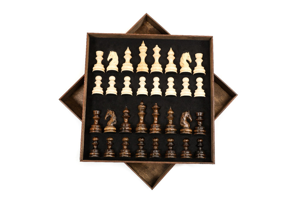 Handcrafted Wooden Chess Pieces, Classic Set of 32 - photo 8