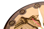 Handmade Wooden Wall Clock with Church of the Holy Mother of God, 30 cm - photo 5