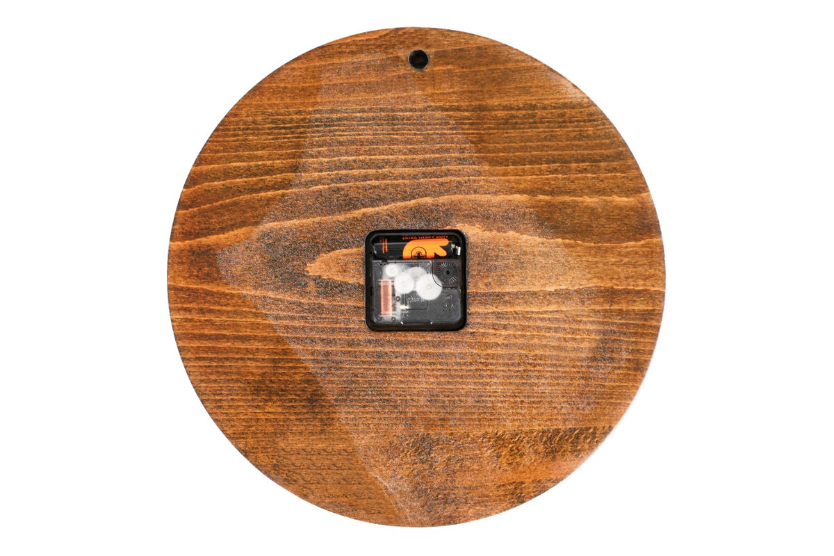 Handmade Wooden Wall Clock with Church of the Holy Mother of God, 30 cm - photo 9