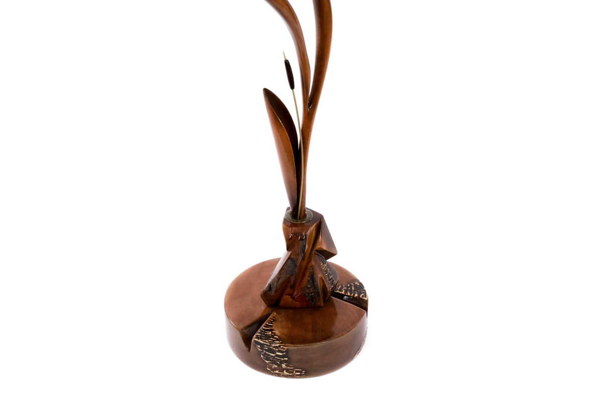 Hand-Carved Wooden Girl with a Jug Sculpture - photo 8