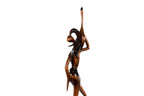 Hand-Carved Wooden Girl with a Jug Sculpture - photo 9