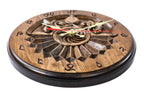 Handmade Wooden Wall Clock with Armenian Sundial, 30 cm - photo 2