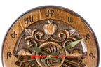Handmade Wooden Wall Clock with Armenian Sundial, 30 cm - photo 3