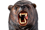 Hand-Carved Wooden Bear Sculpture - photo 12