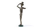 Handmade Bronze and Marble The Boy with a Cane Sculpture - photo 8