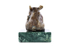 Handmade Bronze and Marble The Piglet Sculpture - photo 6
