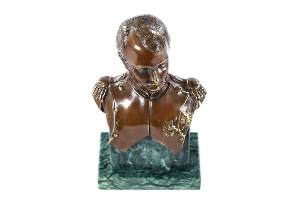 Handmade Bronze and Marble The Bust of Napoleon Sculpture - photo 6