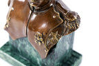 Handmade Bronze and Marble The Bust of Napoleon Sculpture - photo 8
