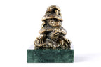 Handmade Bronze and Marble Turtles Sculpture - photo 7