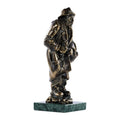 Handmade Bronze and Marble Kara Bala Sculpture