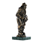 Handmade Bronze and Marble Kara Bala Sculpture