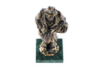 Handmade Bronze and Marble Kara Bala Sculpture - photo 5