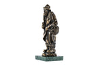 Handmade Bronze and Marble Kara Bala Sculpture - photo 4
