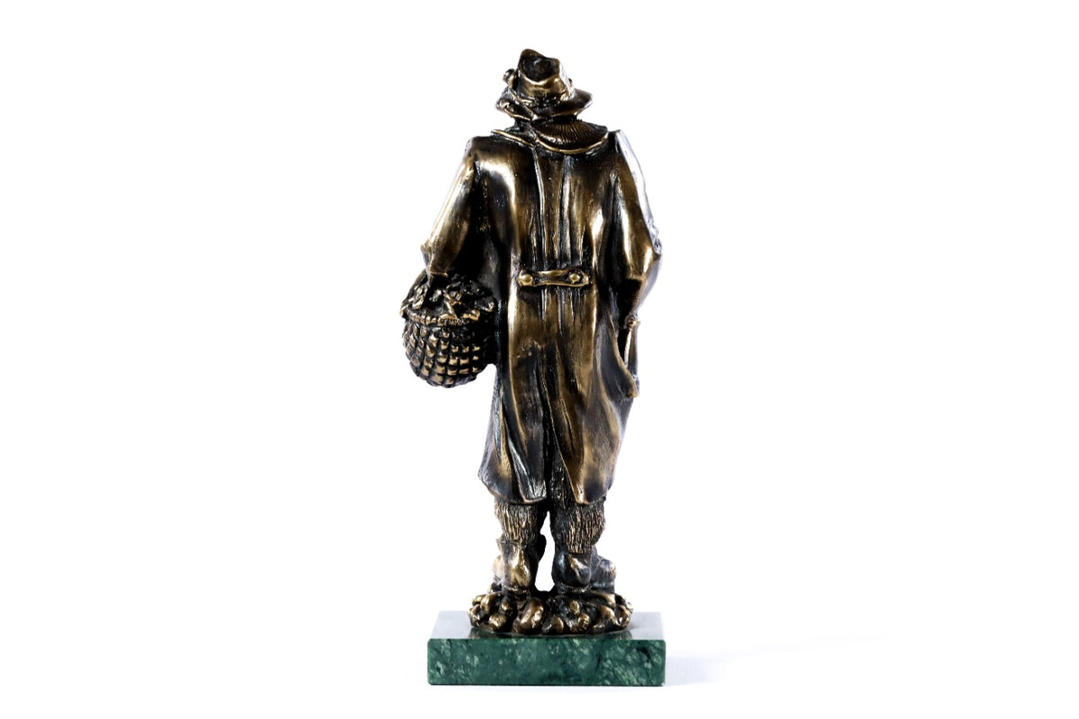 Handmade Bronze and Marble Kara Bala Sculpture - photo 6