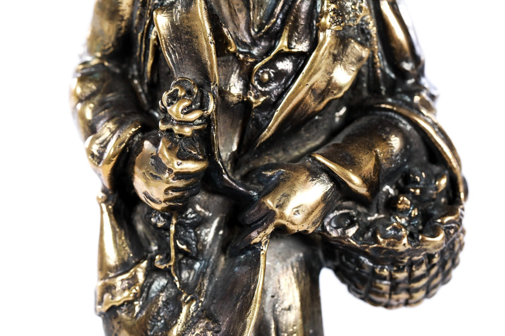 Handmade Bronze and Marble Kara Bala Sculpture - photo 8