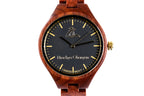 Handmade Women's Cherry Wood Wrist Watch, Red - photo 6