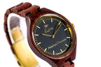 Handmade Women's Cherry Wood Wrist Watch, Red - photo 2