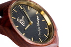 Handmade Women's Cherry Wood Wrist Watch, Red - photo 7