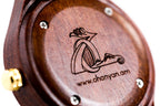 Handmade Women's Cherry Wood Wrist Watch, Red - photo 8