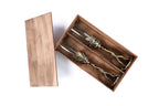 Handmade Bronze and Glass Cups, Set of Two with Wooden Box - photo 8