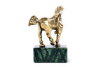 Handmade Bronze and Marble Small Horse Sculpture - photo 6