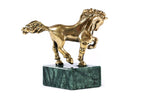Handmade Bronze and Marble Small Horse Sculpture - photo 7