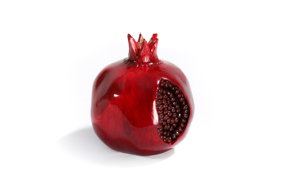 Handmade Wooden Pomegranate Decor, 12 cm - photo 4
