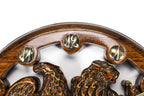 Handmade Wooden Wall Clock with Armenian Coat of Arms, 30 cm - photo 7