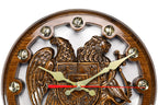 Handmade Wooden Wall Clock with Armenian Coat of Arms, 30 cm - photo 3