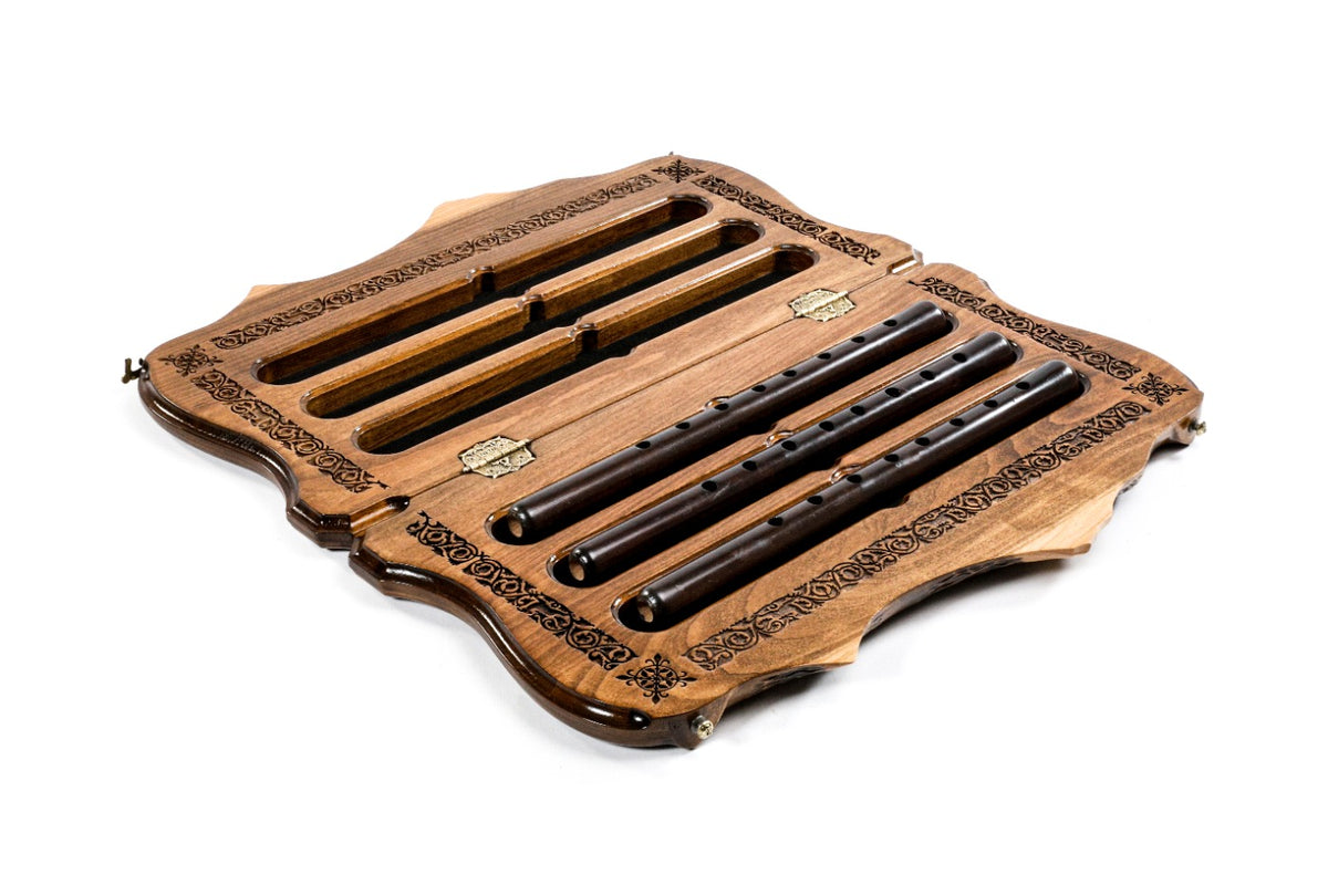 Handmade Wooden Duduk Case with Mount Ararat Outline - photo 2