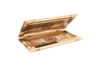 Handmade Walnut Two-Sided Backgammon Set with Lion and Epoxy Resin, 60 cm - photo 5