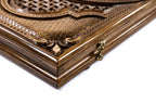 Handmade Wooden Backgammon Set with Armenian Coat of Arms, 60 cm - photo 6