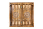 Handmade Wooden Backgammon Set with Armenian Coat of Arms, 60 cm - photo 8