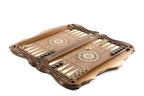 Handmade Walnut Backgammon Set with Noah's Ark Scene and Ararat Outline, 60 cm - photo 3
