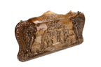 Handmade Walnut Backgammon Set with Noah's Ark Scene and Ararat Outline, 60 cm - photo 5