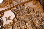 Handmade Walnut Backgammon Set with Noah's Ark Scene and Ararat Outline, 60 cm - photo 11