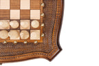 Handmade Wooden Chess and Backgammon Set with Contour Outline, 40 cm - photo 8