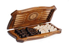 Handmade Wooden Chess and Backgammon Set with Contour Outline, 40 cm - photo 7