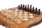 Handmade Wooden Chess and Backgammon Set with Ararat Outline, 50 cm - photo 2