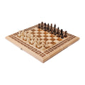 Handmade Wooden Chess and Backgammon Set, Classic Board, 40 cm