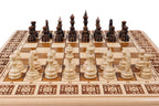 Handmade Wooden Chess and Backgammon Set, Classic Board, 40 cm - photo 6