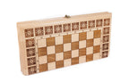 Handmade Wooden Chess and Backgammon Set, Classic Board, 40 cm - photo 8