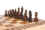 Handmade Wooden Chess and Backgammon Set, Classic Board, 40 cm - photo 10