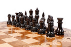 Handmade Walnut Chess and Backgammon Set with Armenian Ornament, 60 cm - photo 7