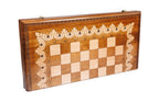 Handmade Walnut Chess and Backgammon Set with Armenian Ornament, 60 cm - photo 4
