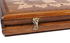 Handmade Walnut Chess and Backgammon Set with Armenian Ornament, 60 cm - photo 11