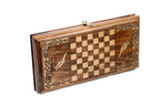 Handmade Wooden Backgammon Set with Armenian Alphabet, 30 cm - photo 4